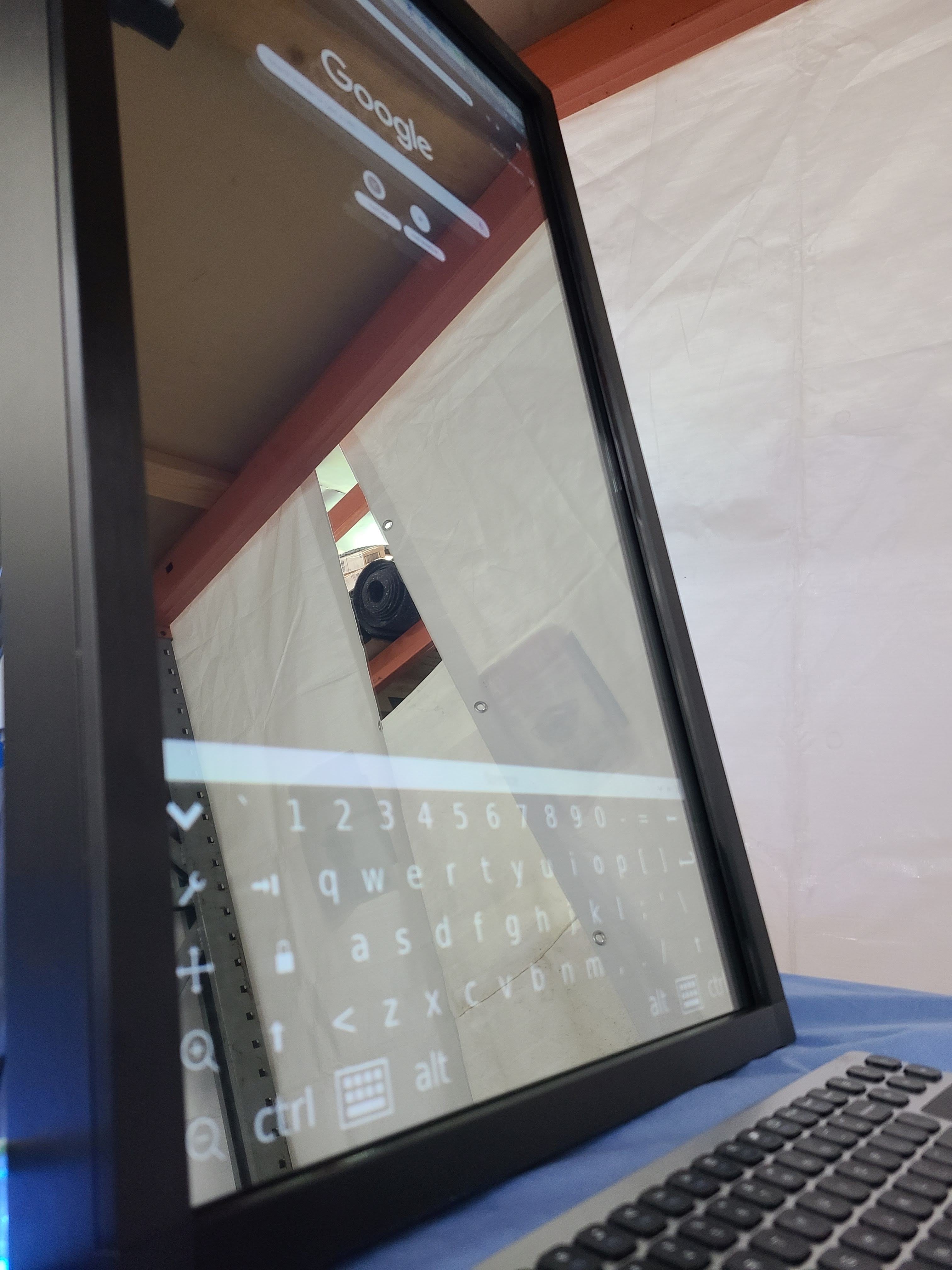 Google Assistant Smart Mirror Touchscreen 32"HD Display in 17"X29"X2" Black Aluminum Frame