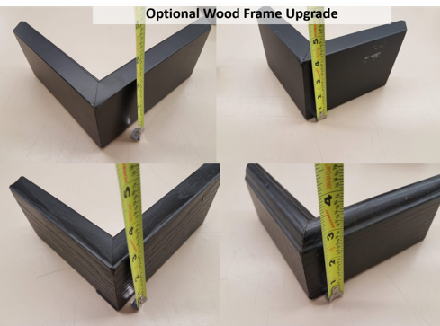 Full-Length Google Assistant Smart Mirror-32"HD Display in 60"X30"X3" Black Wood Frame